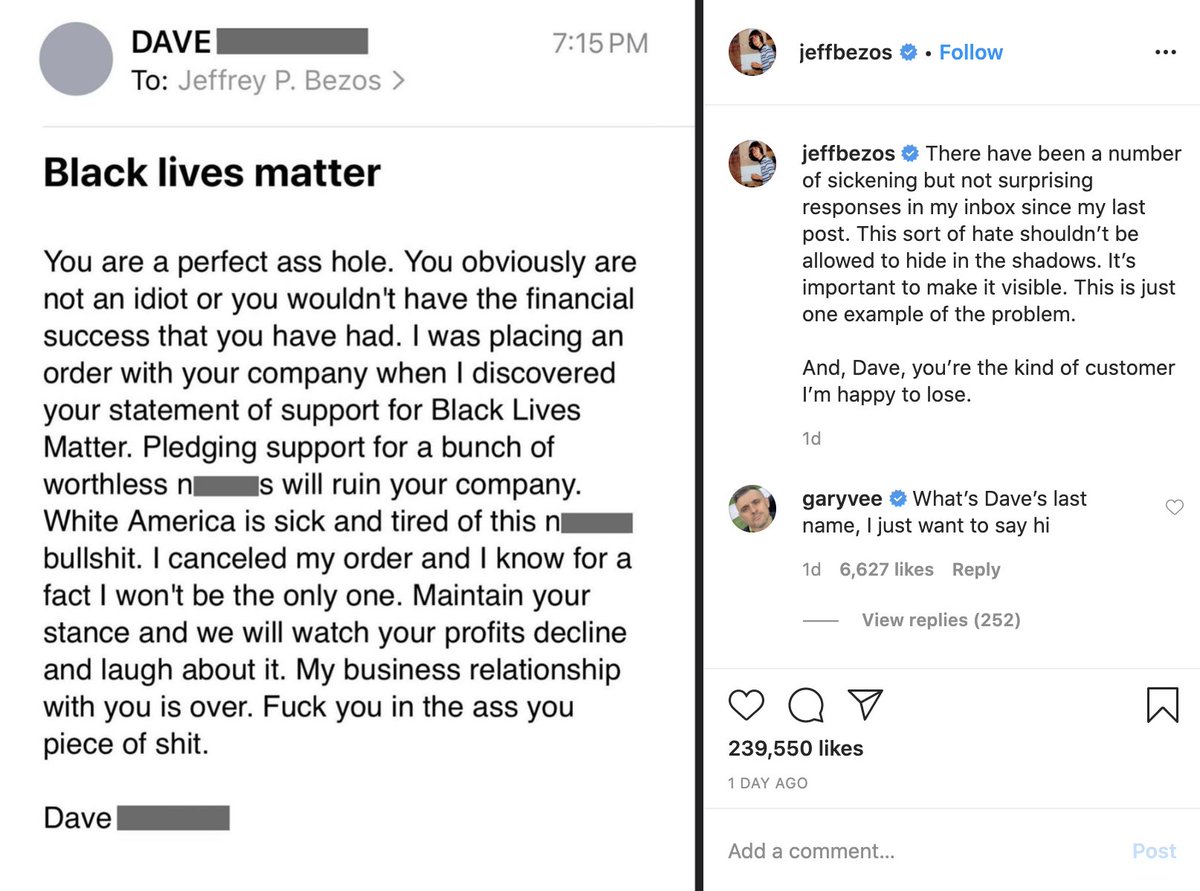 Karthik On Twitter And Dave You Re The Kind Of Customer I M Happy To Lose Jeff Bezos