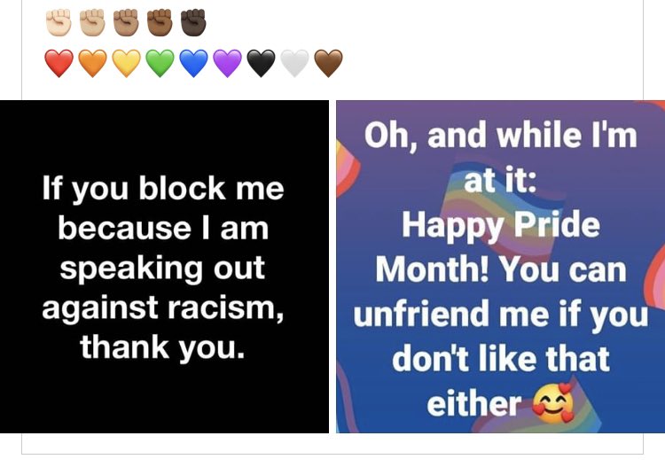 #blm #BlackLivesMattter #HappyPrideMonth #lovetoallgoodpeeps ✌🏼❤️✌🏼