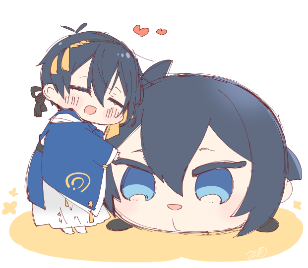 三日月宗近(刀剣乱舞) 「ぎゅっ!?

 #三日月宗近国宝指定記念日
 #6月9日は三日月宗近国宝指定日 」|˗ˏˋ みっち🍼新刊委託中 ˎˊ˗のイラスト