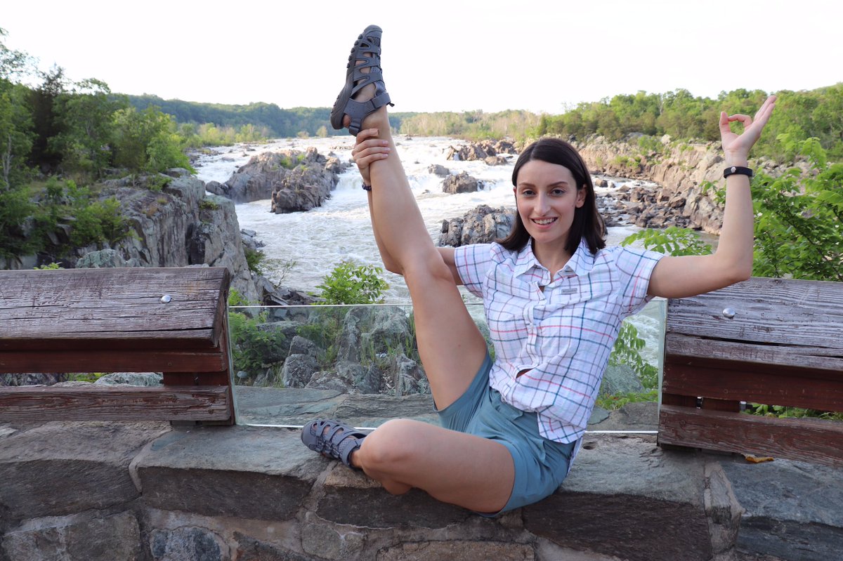 ‘Namaste’ from Great Falls Park in McLean Virginia.  This is such a beautiful place! Message me if you want to join my next online yoga session. #yoga #GreatFalls #Virginia #McLean #USA #VirginiaIsForLovers #ExploreVirginia #AmericaTheBeautiful