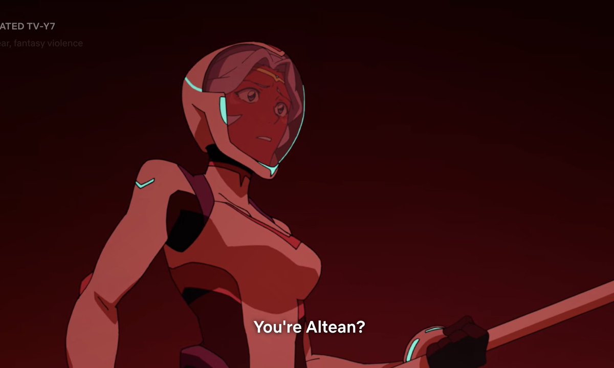Allura's Altean magic can be a deus machina, like when they needed to bring Shiro back to life in S6, but overall it's central to her character, as none of the paladins can do magic.Allura's "monster self" is Honerva. Both of them have this power. Honerva bad, Allura good.