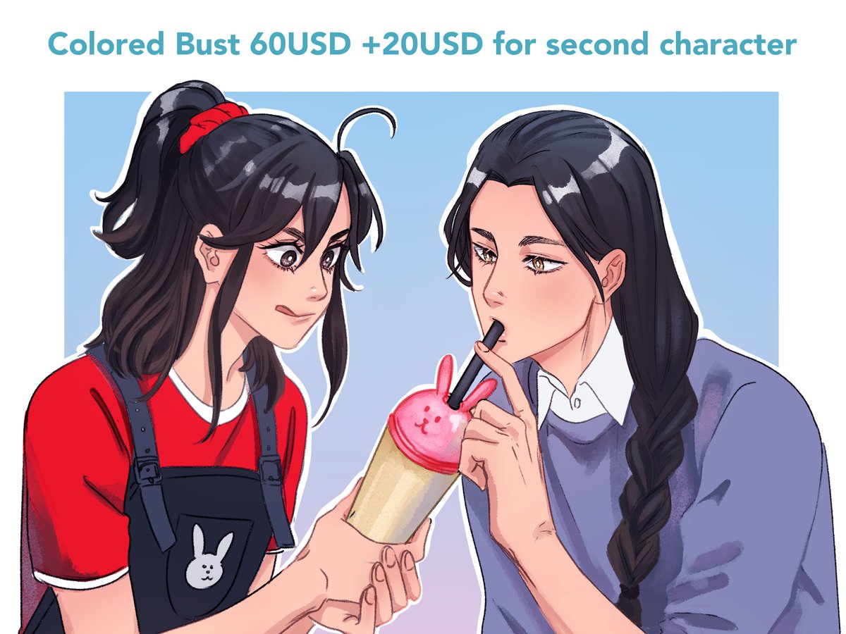 Opening commissions! 10 slots for now and I'll reopen another batch when I finish those. I know all I draw is wangxian right now but i'm also open to other fandoms and OCs! RTs are greatly appreciated ❤️❤️ 