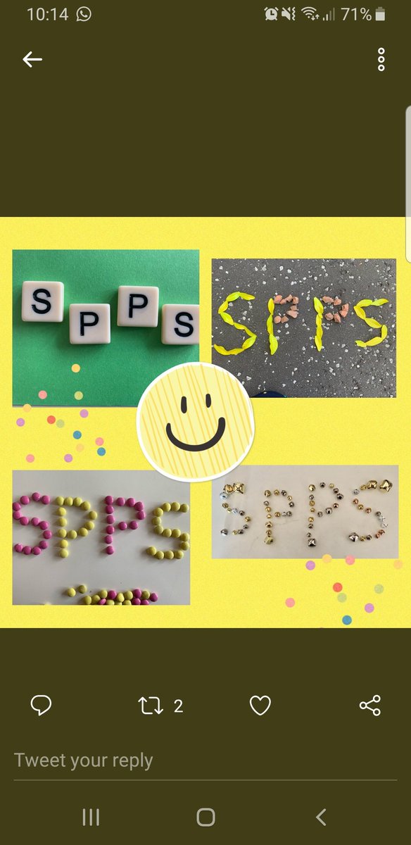 MissD_StP's tweet photo. 🌟Whole School Challenge!🌟 We'd love you to get involved in the SPPS challenge! Create our school initals within your home or on a walk. We'll make a big display when we get back to school! Let your creativity shine through your designs! 💚 Challenge ready? #StPatricksChallenge https://t.co/36oYnv5uxF