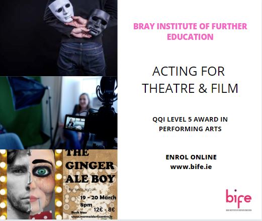 BrayInstituteFE's tweet image. This intensive one year course provides a production-led study in film, TV and theatre performance. It enables learners to develop the personal qualities and performance skills essential to an actor - self-confidence, focus, flexibility,
imagination and trust.
#acting #bifecourse