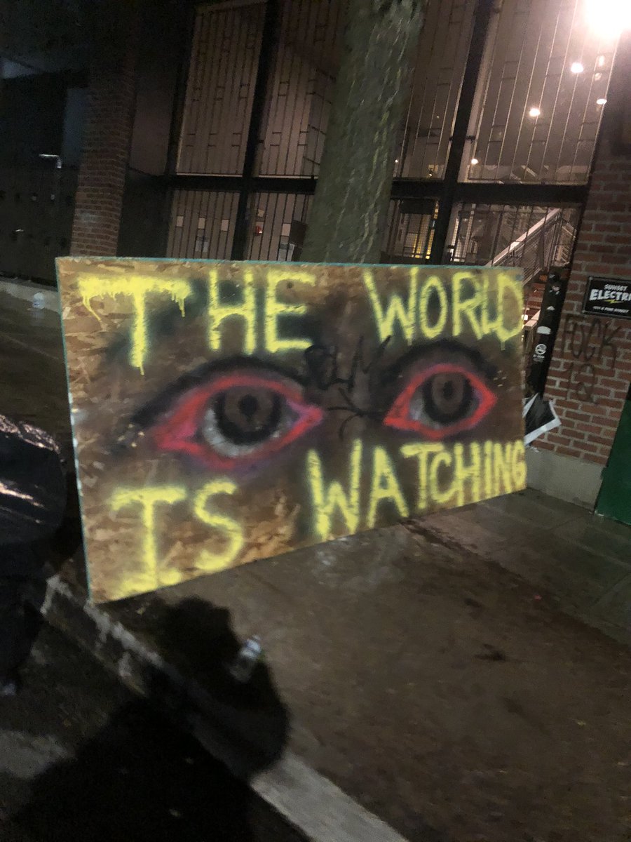 NoMoreYtTears's tweet photo. East police station peaceful and safe. Community taking care of each other. See you tomorrow seattle hold it tf down we got this #copfreezone #seattleprotests #seattleprotest #acab #blacklivesmatter https://t.co/DfvETPAjqH