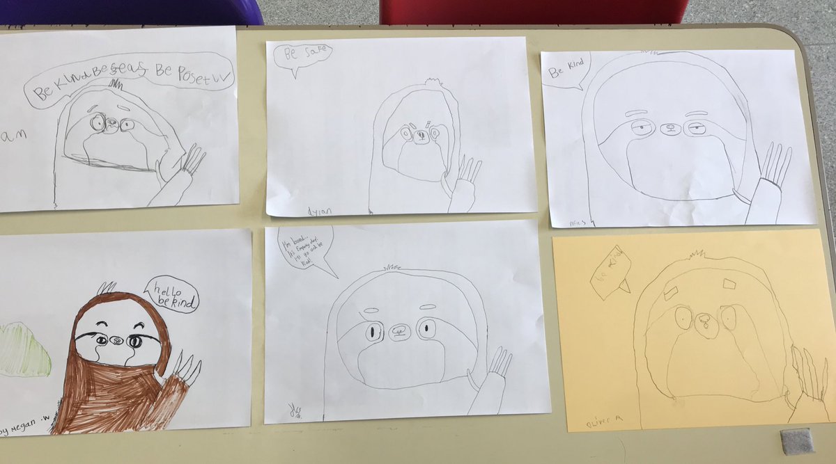 RuddickRichard's tweet photo. Some key worker sloths for #EmpathyDay #DrawWithRob the bubble loved it. @moorlandsbelton https://t.co/bZQ5boLXLu