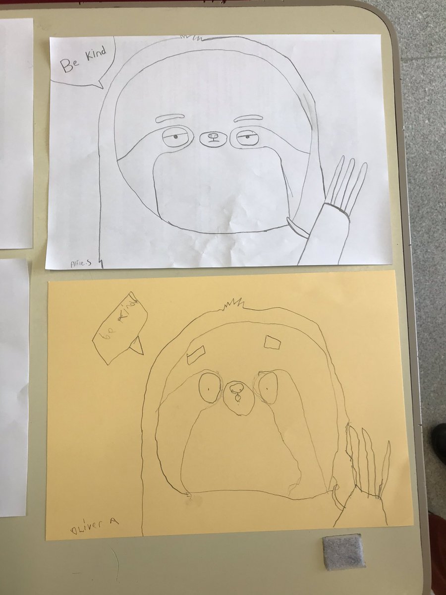 RuddickRichard's tweet photo. Some key worker sloths for #EmpathyDay #DrawWithRob the bubble loved it. @moorlandsbelton https://t.co/bZQ5boLXLu