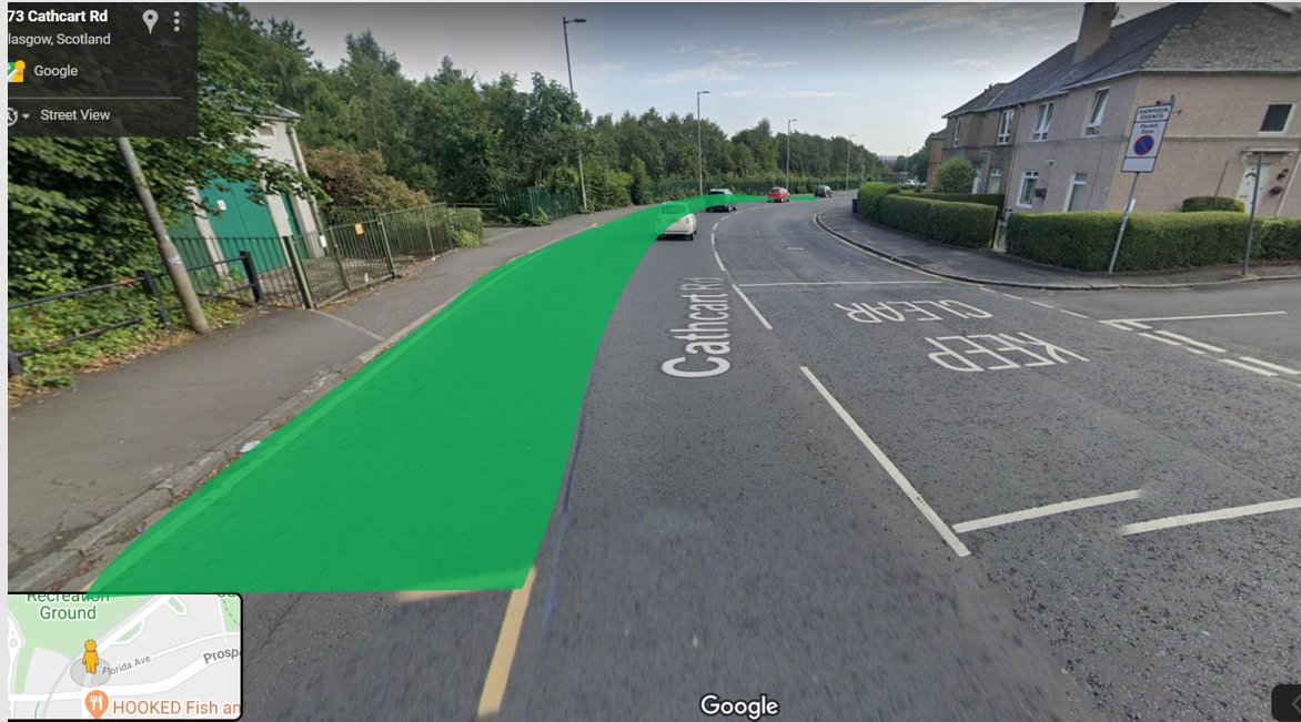 Cycle Lane Cathcart 2024 contextomedia