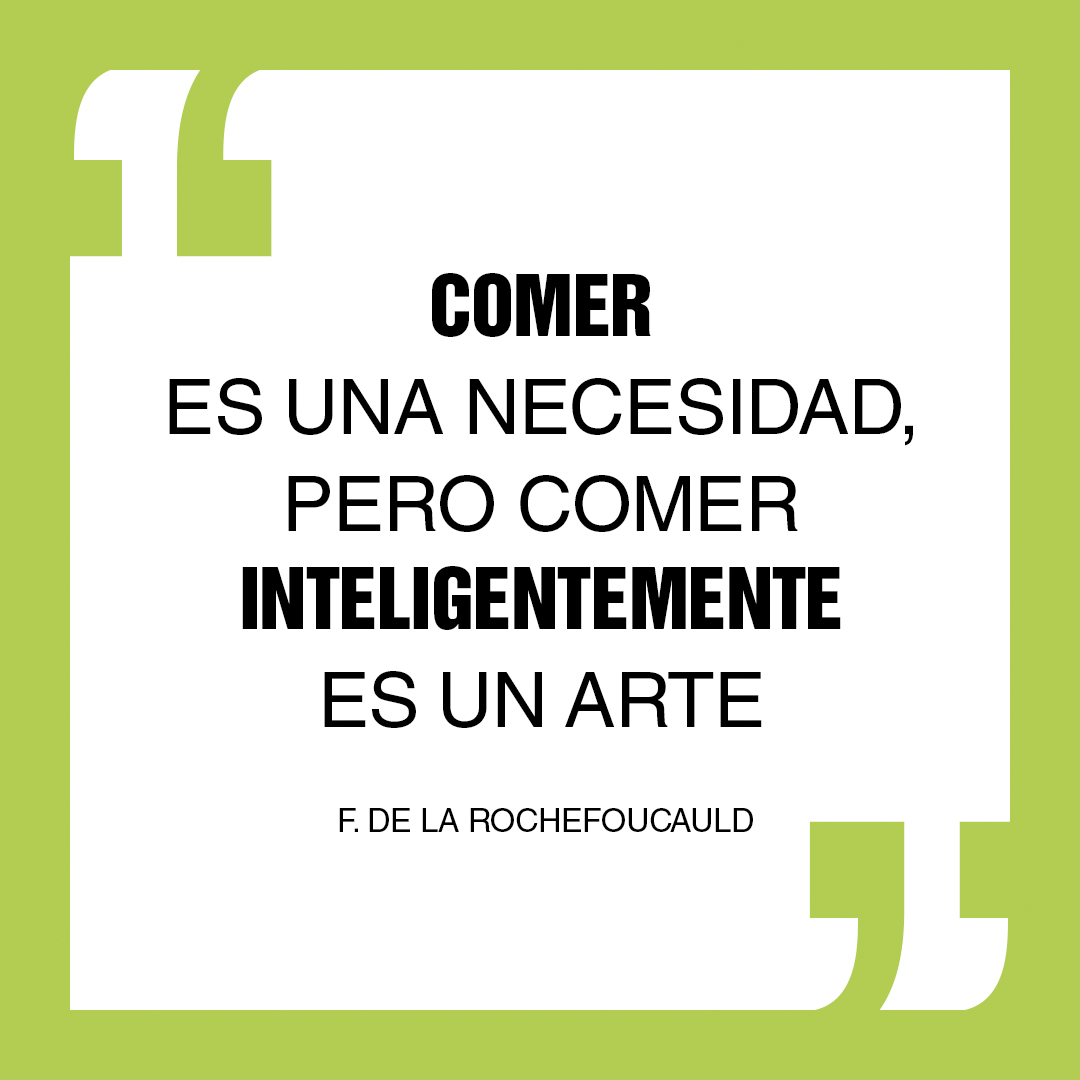 Esta semana nos inspiramos en otro de nuestros clientes para traeros una de esas frases que nos hacen reflexionar: "comer es una necesidad, pero comer inteligentemente es un arte"🍏🥑💧 ¿Adivináis de quién hablamos? 😉

#leonesp #zeleon #diseño #comunicacion #pasion #optimismo