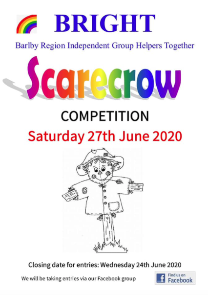 BrightBarlby's tweet photo. We're hosting a village scarecrow competition, Saturday 27th June. Contact us on Facebook to enter #BarlbyBright
https://t.co/n2fl1uuKEE https://t.co/LWliuJnmLX