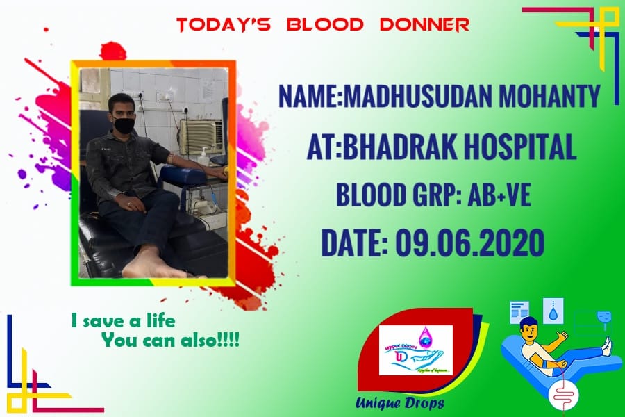 SanjaySanjuC3's tweet photo. We the members of #Unique_Drops donated 2 units of AB+ve to a cancer patient of 50 years old lady &amp; 1 unit of A+ve to a 3 years girl child at #Bhadrak_Hospital &amp; welcoming everyone to become a doner to save lives @gyana_r_das @AnubhavMohanty_ @AtulNay53235011 🙏 https://t.co/w2PfRMvDm6