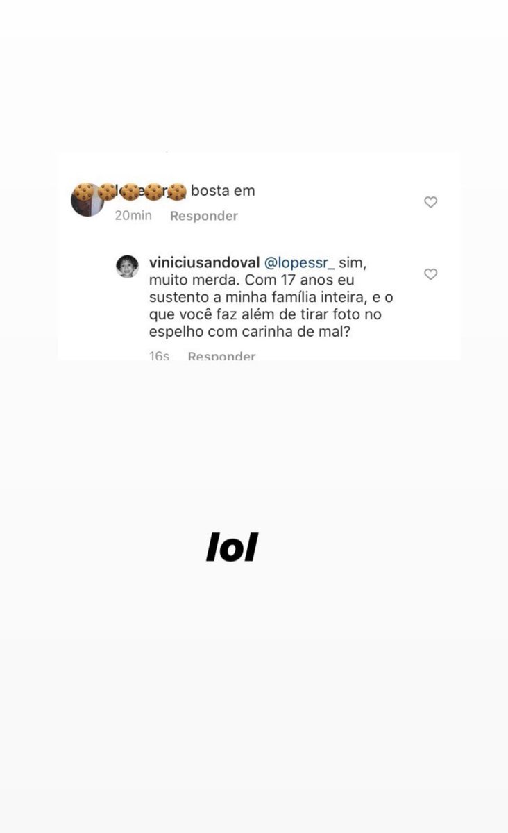 exposedcampinas's tweet photo. Segundo sandoval além de assediador racista homofóbico ele sustenta sua família aos 17 anos de idade enquanto os outros ficam “no espelho tirando foto com Mara de mal” https://t.co/kfuhAEPQbw