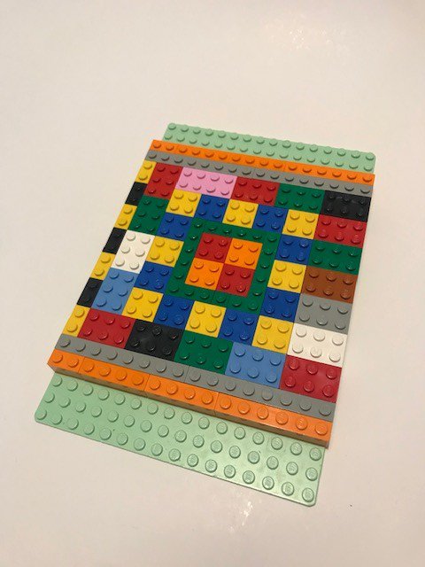 NottmLibraries's tweet image. This week's Lego challenge is to make a mosaic. You can choose a particular pattern, colour, shape or just go random! Here are some of ours.  We'd love to see some pictures of your Lego mosaics. #Librariesfromhome #LetsBuild #Lego