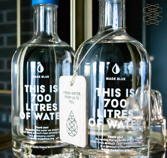 For each of our location, Made Blue ensures making one million litres of #clean water available in developing countries. This provides over a thousand children living in developing countries with plenty of water. #makeitblue