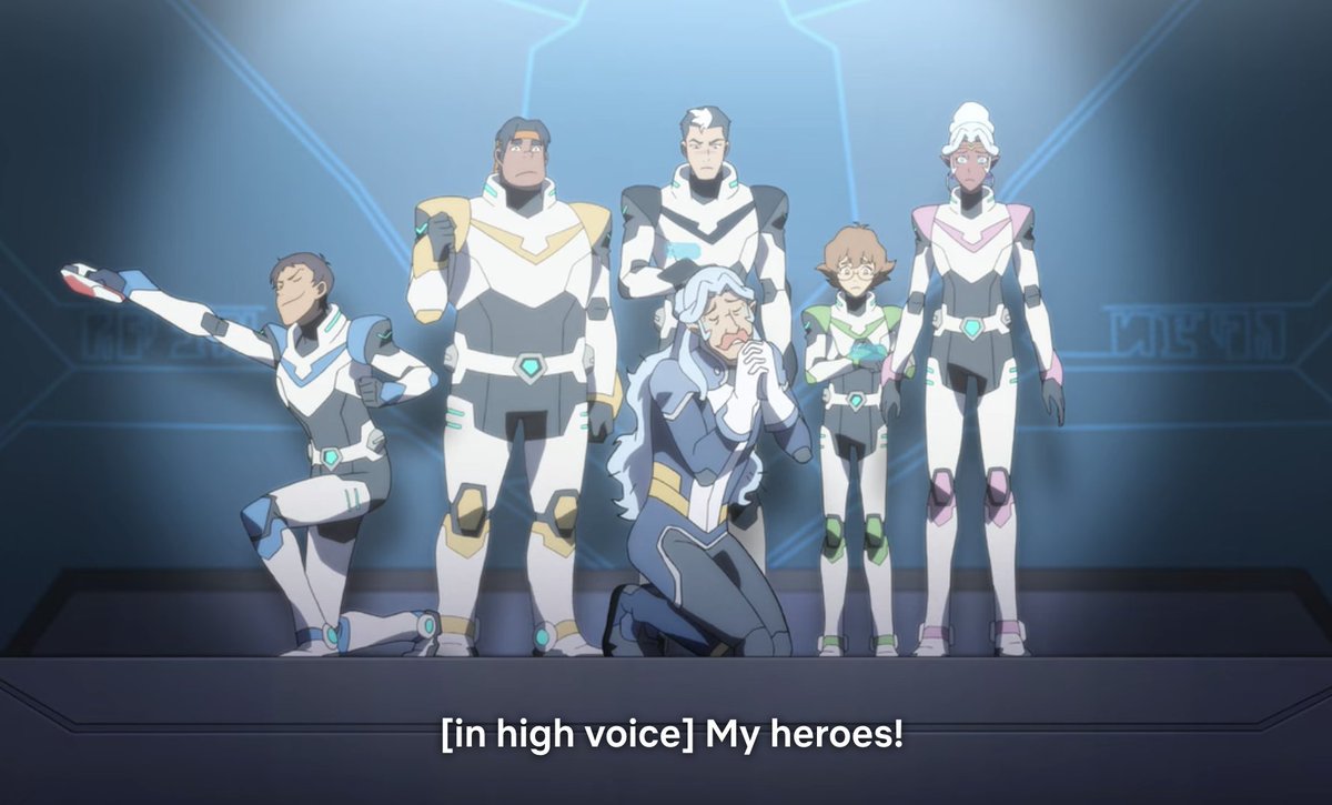 She doesn't even get to be a Princess in the Voltron show! They make her be Keith! Lance and Shiro also step on her during the ice show, which bothers me personally. You don't step on a princess!!!