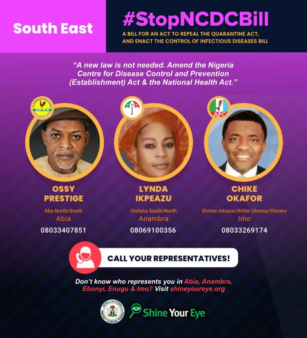 EiENigeria's tweet photo. The Bill does not address how pregnant women or other care givers should be treated in an emergency & how childbirth should be dealt with during health emergencies that require lock down.
#StopNCDCBill, amend existing laws! #CallYourReps - https://t.co/4rD1V1iBYC https://t.co/ez09fCepVR
