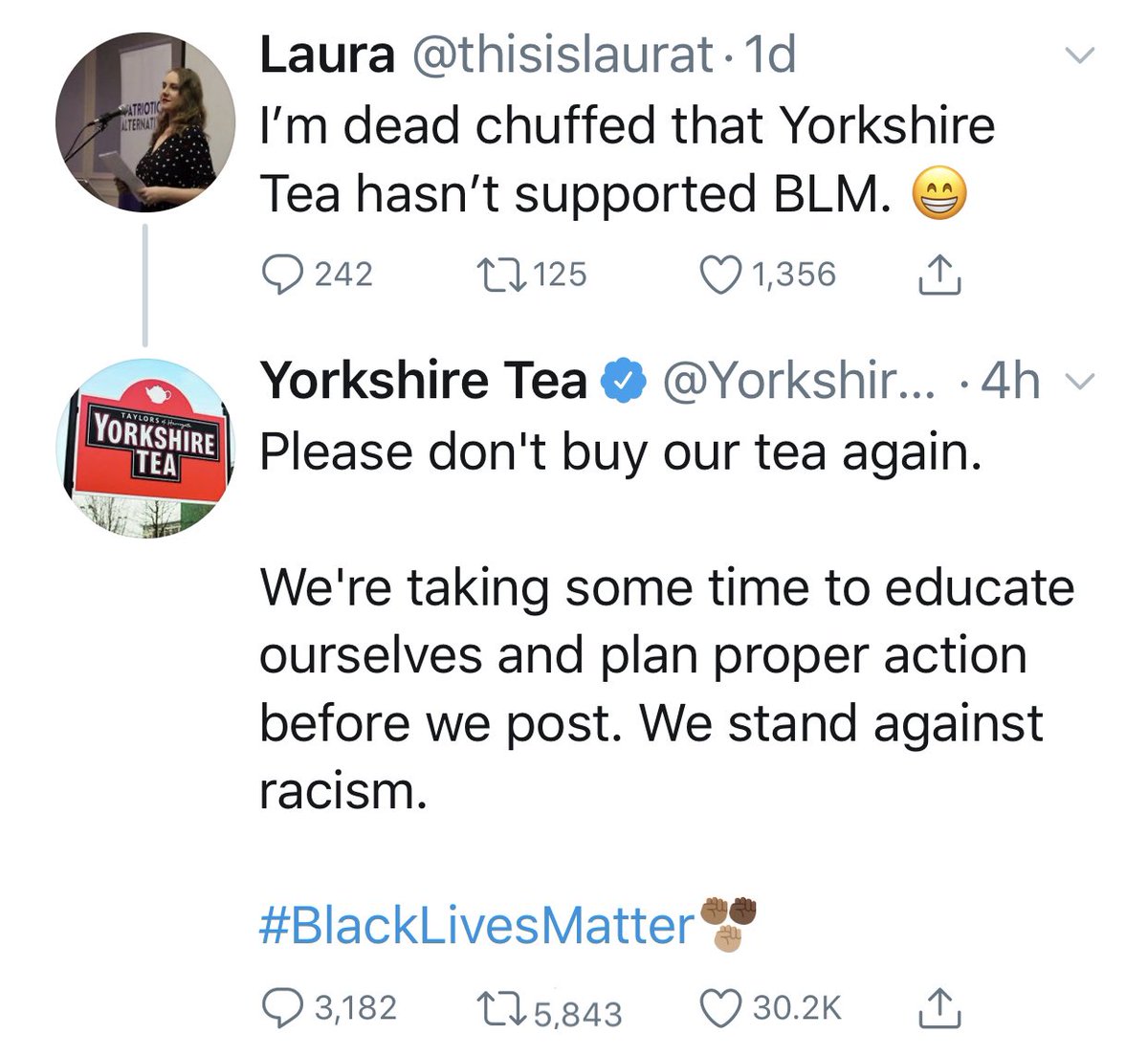 Whoever runs the <a href="/YorkshireTea/">Yorkshire Tea</a>  account - take a bow.