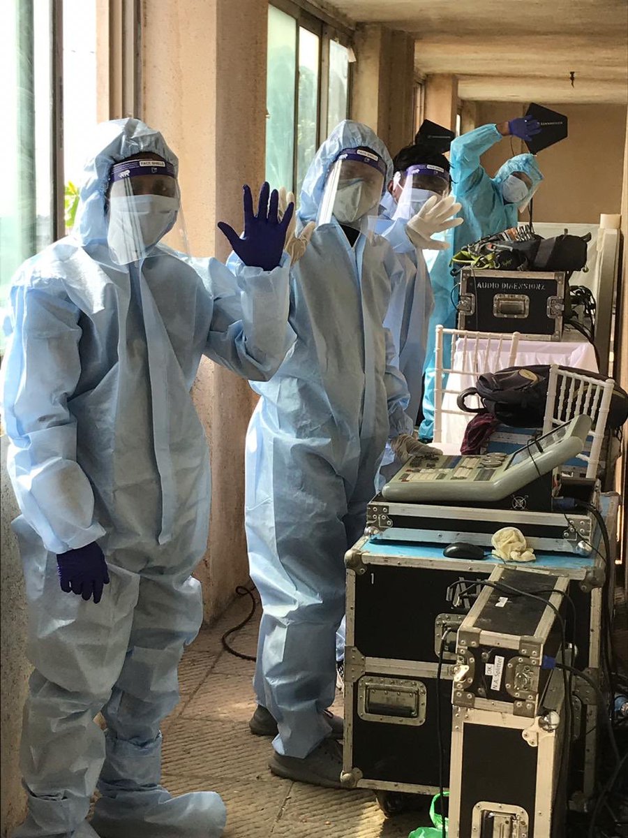 DNANETWORKSLIVE's tweet photo. Necessity is the mother of invention. Team DNA is leading the way with events post lockdown. Events are now safer than ever with full sanitisation of venues, PPEs and hourly temperature checks for vendors and crew. #IAmDNA #DNAEvents #FightAgainstCOVID19 https://t.co/toDgODCEkd