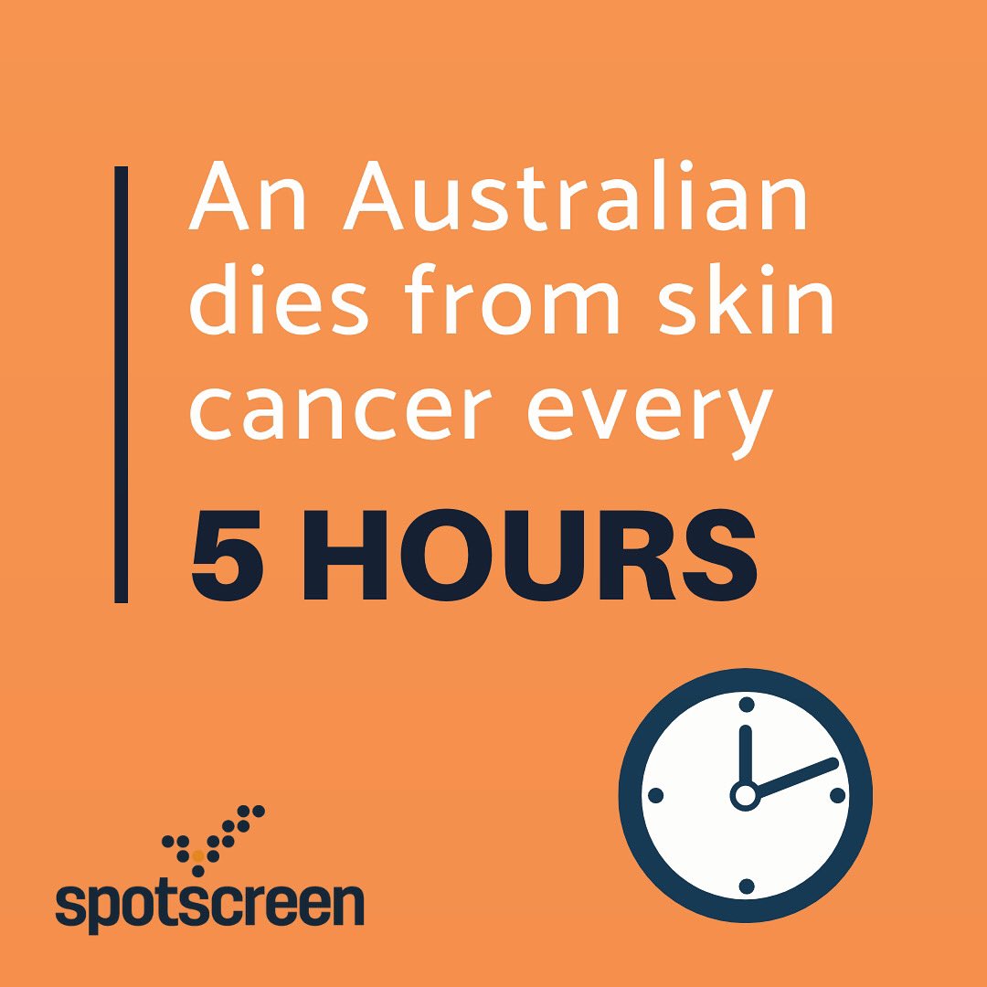 Spotscreen's tweet image. If detected early, skin cancer can usually be treated successfully. 
When was your last skin screening?
#checkyourskin #healthfirst #skincancer