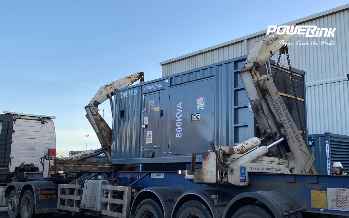 Powerlink_AU's tweet photo. An 800kVa containerised generator set going out to one of our customers! 

How very exciting!

https://t.co/Qsxia7AlbG https://t.co/x1D7HpWdjl