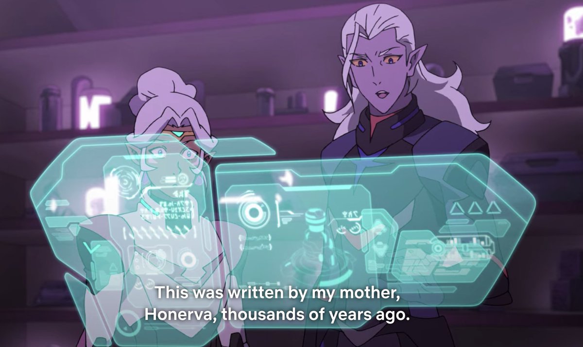 In season five, Lotor joins their side. He is a Prince, a man worthy of her royal statue because - again - Allura is an Altean Princess. Lotor is also half-Altean. He literally a half-Altean prince.She watches him light the Kral Zera, he becomes Emperor.