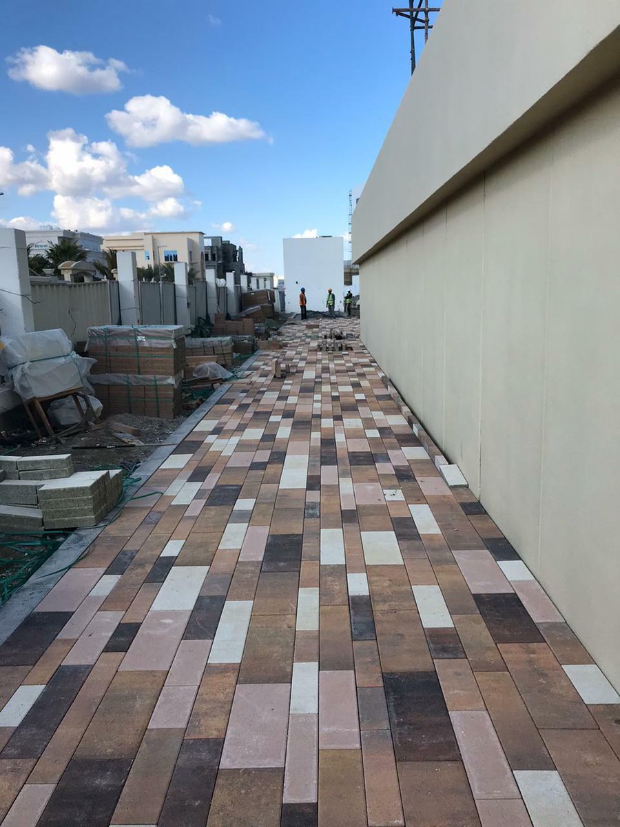 Fuj_FBI's tweet photo. Directly from the site! Work in progress for #Pavers from #FCP. Thank you @Sandeep Parakkad for these photos! #FujFCP #FujFBI https://t.co/IAzqVPproi