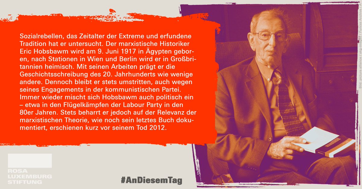 rosaluxstiftung's tweet image. Der marxistische Historiker Eric #Hobsbawm wird am 9. Juni 1917 in Ägypten geboren. #AnDiesemTag