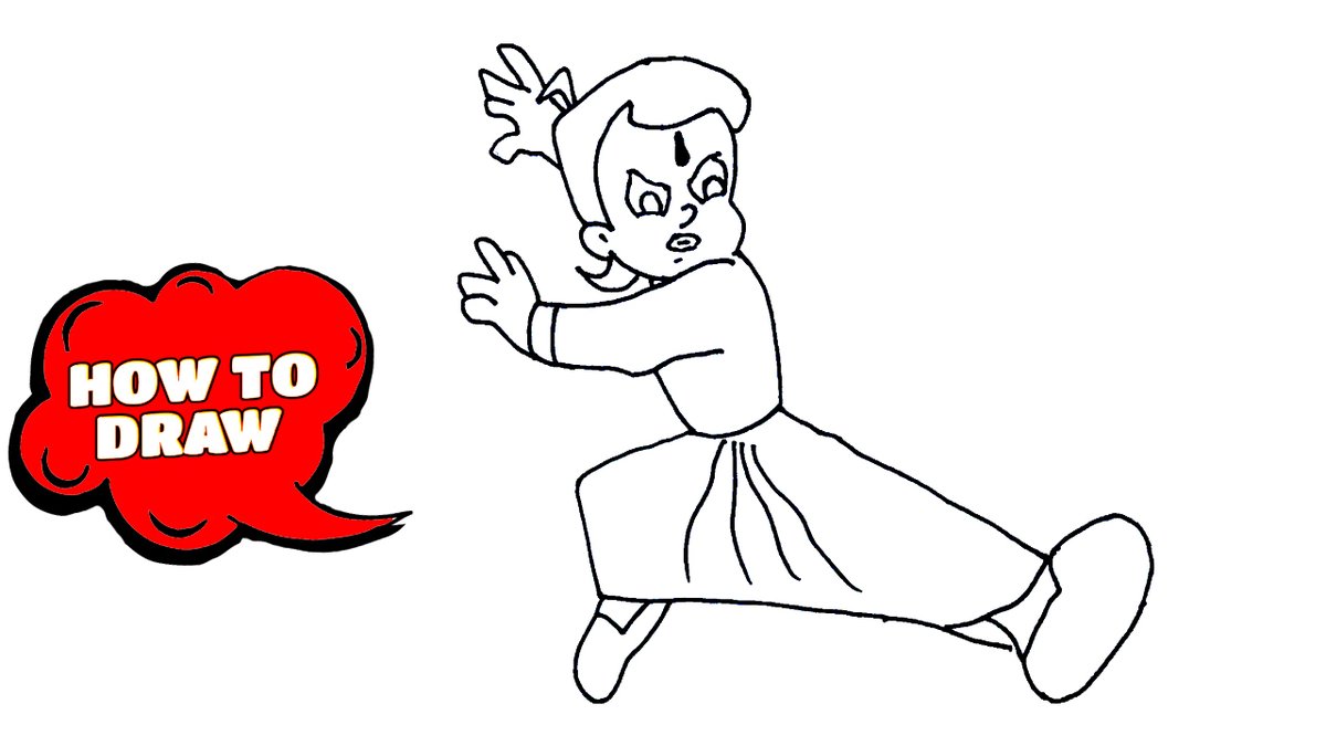 Free Chhota Bheem Coloring Page - Free Printable Coloring Pages