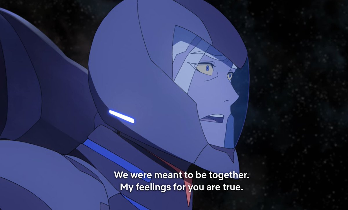 Then, of course, she's wrong. Again.And bad at her job because apparently there ARE Alteans somewhere she didn't know about - but were also being protected by Lotor from Zarkon? Again, the plot gets lost and because Allura's arc is so connected to the plot she suffers the most.