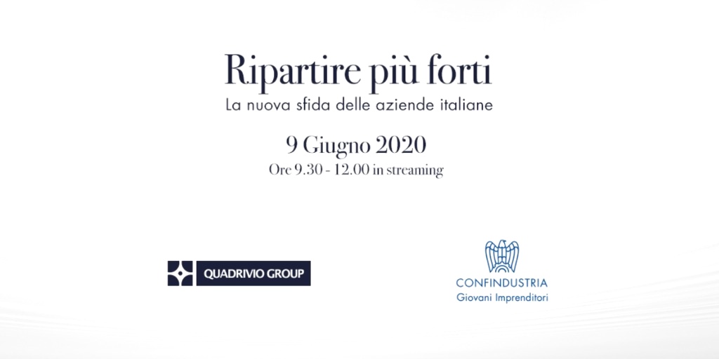 🔵 Manca poco a #Ripartirepiùforti, l’evento digitale dedicato alla ripresa economica post Covid-19 e agli strumenti per tornare a crescere.

Segui i lavori su ➡️ lnkd.in/dzubMxP