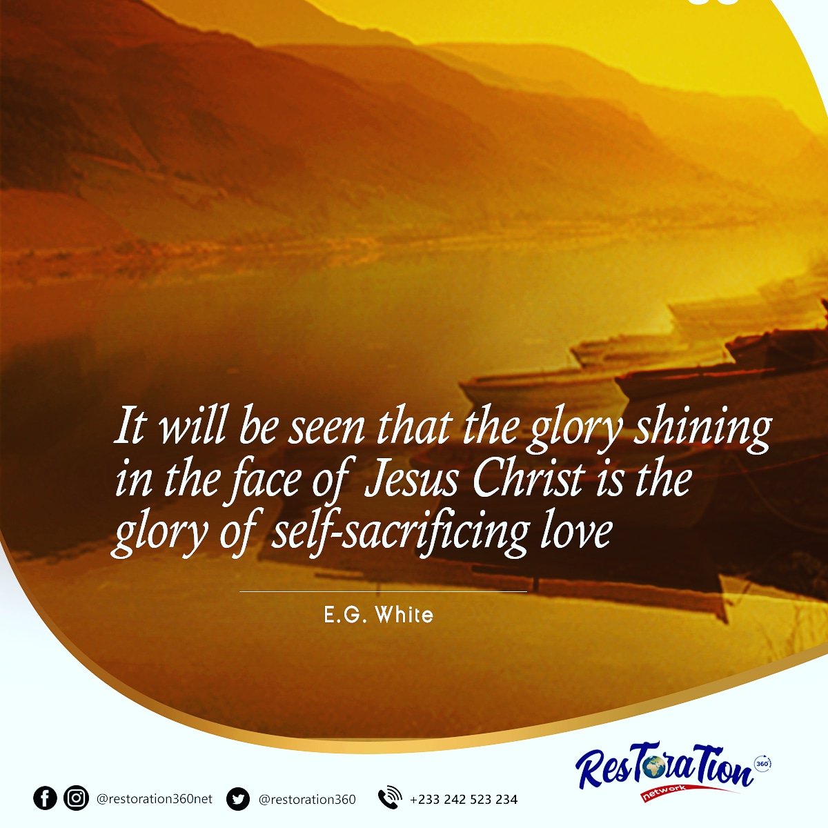 Restoration360's tweet image. The Last ray of Merciful Light to shine upon the Earth is the revelation of God's Self Sacrificing Love
#TruthAboutGod
#SelfSacrificingLove
#ChristOurRighteousness
#Reatoration360
#GodisLove