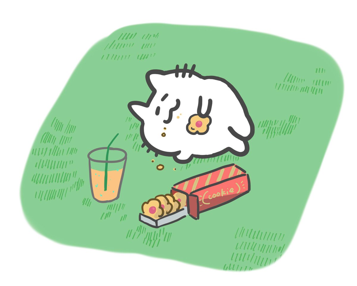 暑いのでダラダラ息抜きネコ だいたいいつもこんな感じ イラスト好きと繋がり ねこ まにゅみんのイラスト