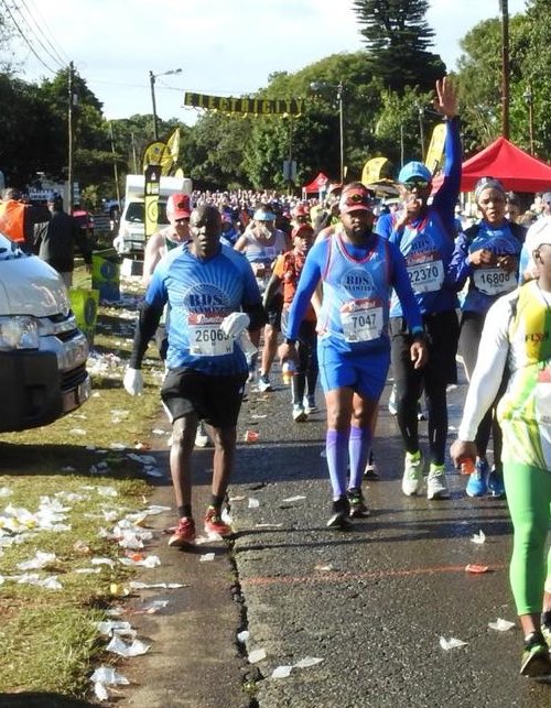 Under the leadership of the novice bus driver  @Lojario,we marched forward towards PMB. At some point, I started singing and he gave me that look ya “boy shut the f*ck up”.I would later learn that i had no business singing during this race as I needed to reserve energy for the kms