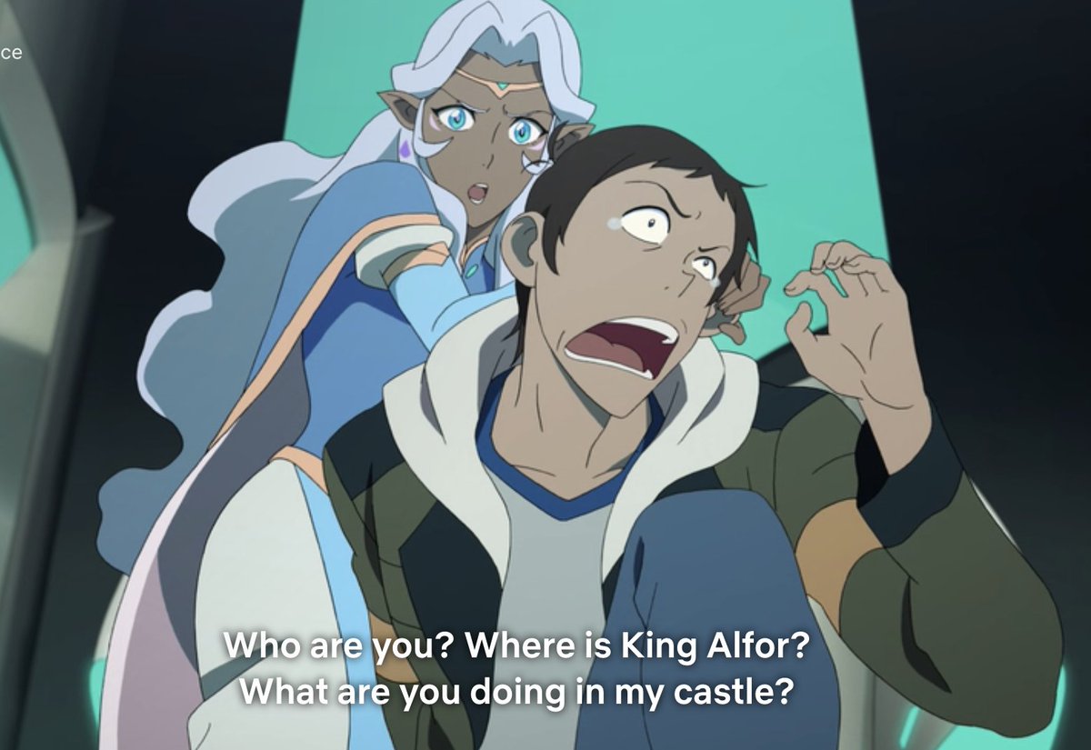 A character who she shows no interest in, and is kind of a jerk to her? It's possessive and gross.He also never seems to have a moment of clarity of treating Allura like anything other a prize for himself. He doesn't see her as a person. This doesn't really change all series?