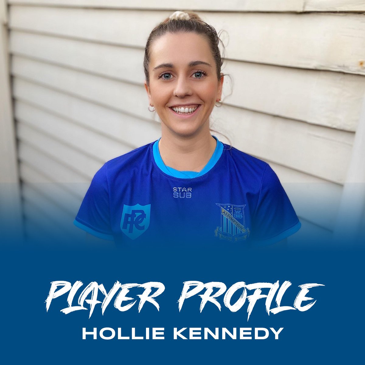 PAFC_TwoBlues's tweet photo. Player Profile - Hollie Kennedy 👋🏻
#PAFC #VAFA https://t.co/o28CvymhBg