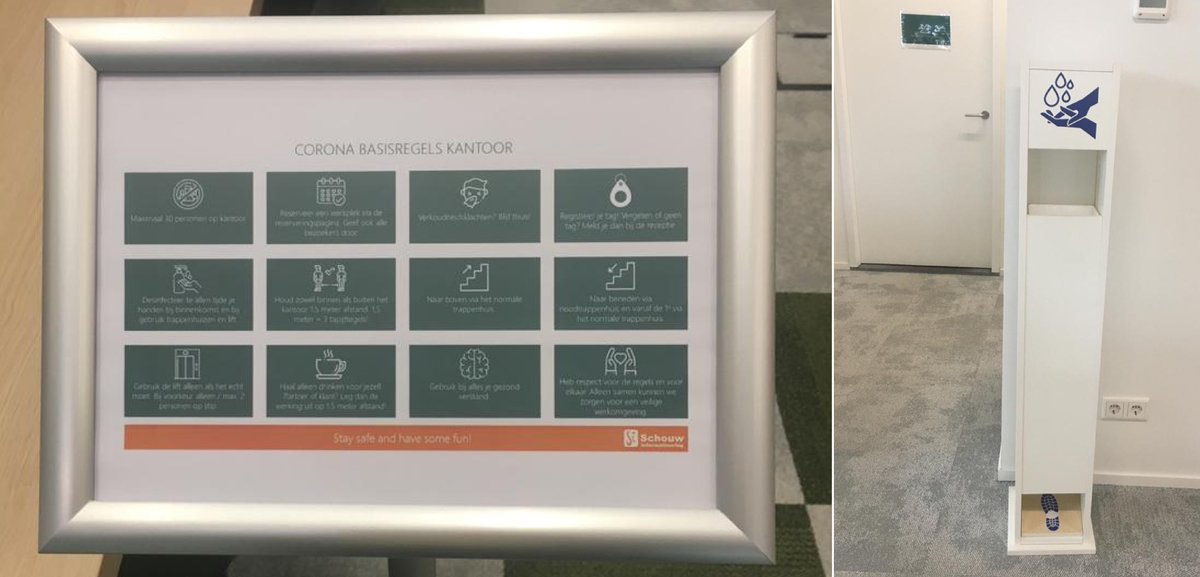Ons kantoor is met de nieuwe huisregels, looprichtingen, voldoende ontsmettingsmiddel en meer dan 1,5 meter afstand tussen de werkplekken volledig coronaproof! Misschien wil jij weer een afspraak bij ons op locatie? Dat kan, helemaal veilig en verantwoord.  #coronaproof
