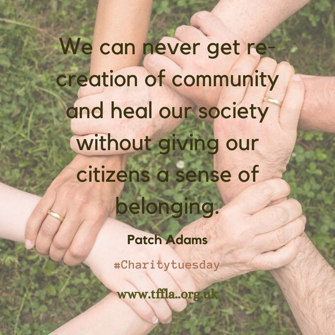 Supporting the less fortunate, giving to those in need only makes society better and more inclusive. 
#tffla #community #society #giving #belonging #inclusion #charitytuesday #