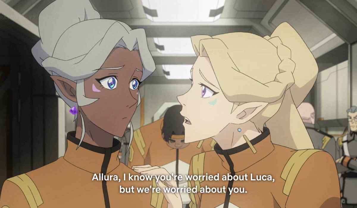 Lance never stops talking about Allura like she belongs to him. Even when asking her out to dinner, Allura says no at first and is pressured into saying yes. Even when Lance, again, doesn't take no for an answer, he pushes on with Romelle.