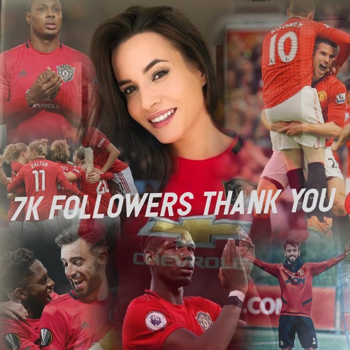 7k Followers THANK YOU REDS 🔴⚪⚫.

I can't wait to receive reach 10k. Lemme now follower back all of you. I love you all❤️
#MUFC