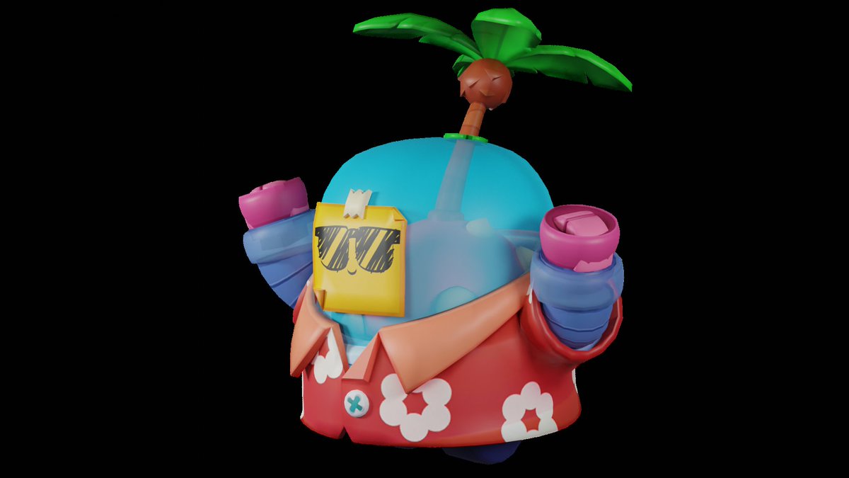 PhoenixBSArt's tweet photo. Tropical Sprout 3D renders! Summer Time! 🏝
#BrawlStarsArt #BrawlStars3D #BrawlStarsBlender #brawlstarfanart #BrawlStarsSprout https://t.co/RyqBQKDFH2
