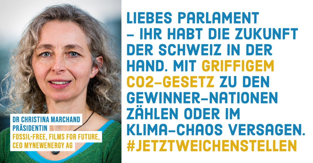 fossil_free_ch's tweet photo. Gemeinsam mit über 90 weiteren Mitgliedern der 
@KlimaAllianzCH fordern wir ein griffiges und gerechtes CO2-Gesetz. Der Nationalrat muss jetzt die Weichen für mehr Klimaschutz stellen! https://t.co/yMQhpBqVXp #JetztWeichenStellen #CO2Gesetz @FDP_Liberalen @SVPch @grunliberale https://t.co/yFM3ZFLfk4