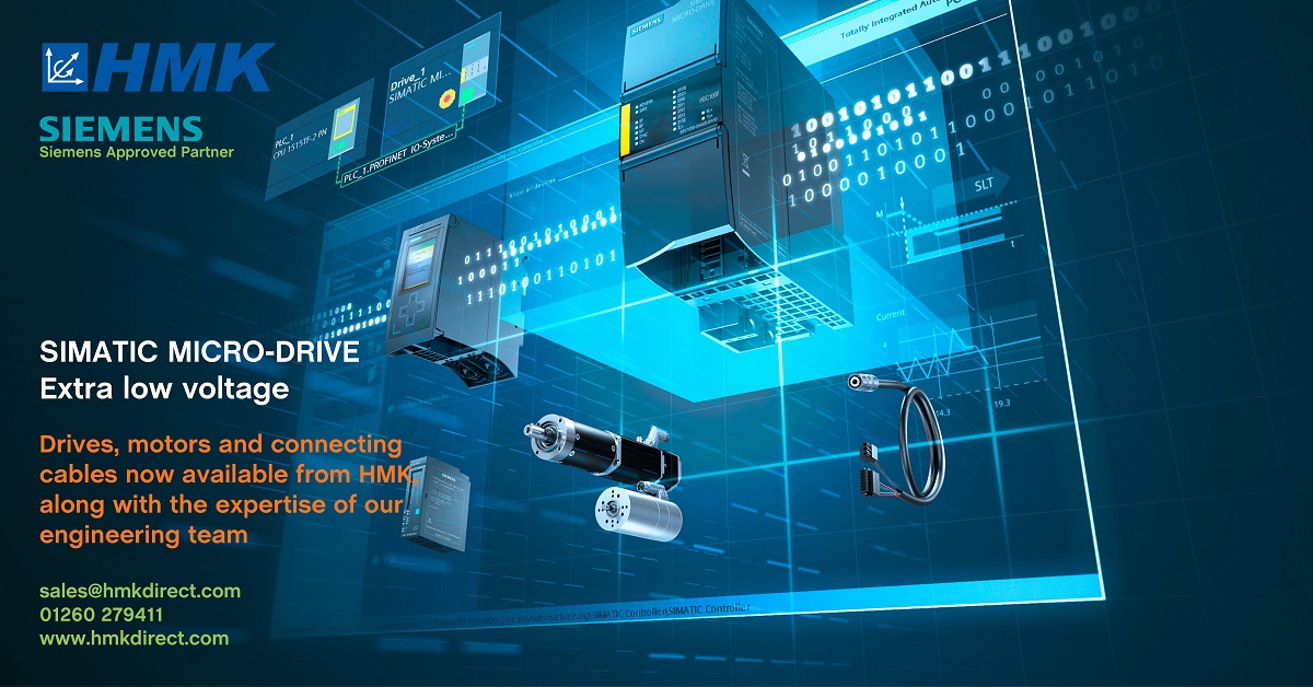 HMKAND's tweet image. Don't forget the virtual launch for the new #SIMATIC #MICRODRIVE from @Siemens takes place tomorrow. Register now bit.ly/2yX2kDq
HMK can supply the #drives #motors and #cables along with complete solution support, whatever your #automation needs. bit.ly/3dvV0xz