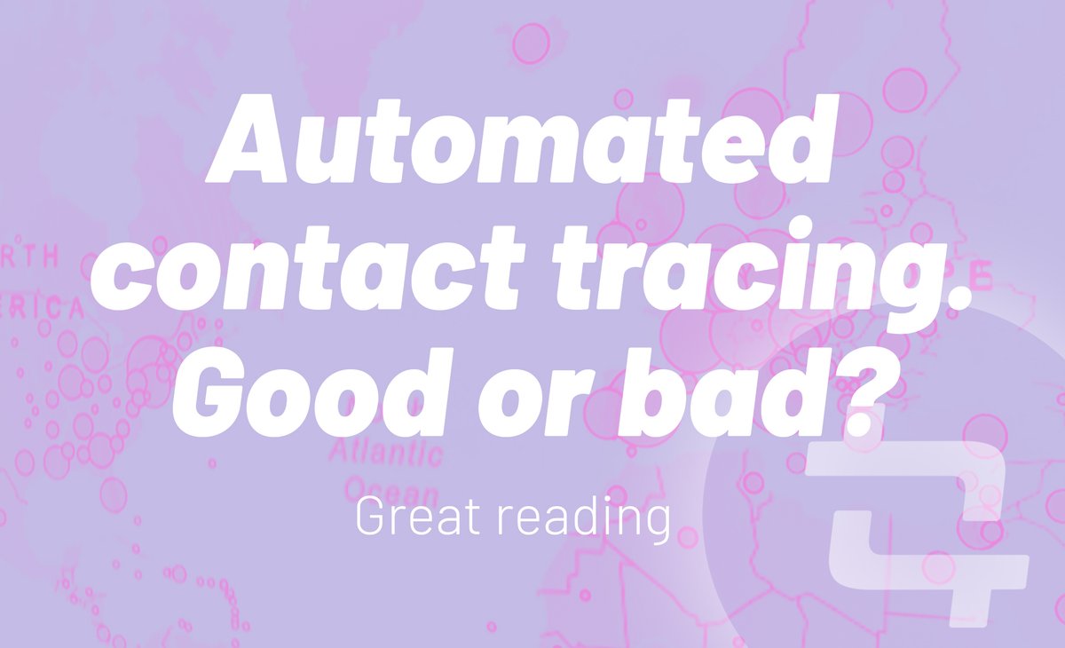 Great article by Hessie Jones and #Tagion's very own @roxanasoi about the many issues surrounding automated contact tracing. Long read - but trigger a lot of thoughts
https://t.co/6enpIWQiMA
#privacy #thoughtprovoking #tagion #security #thoughts #datasecurity https://t.co/Bt52sa7JqX