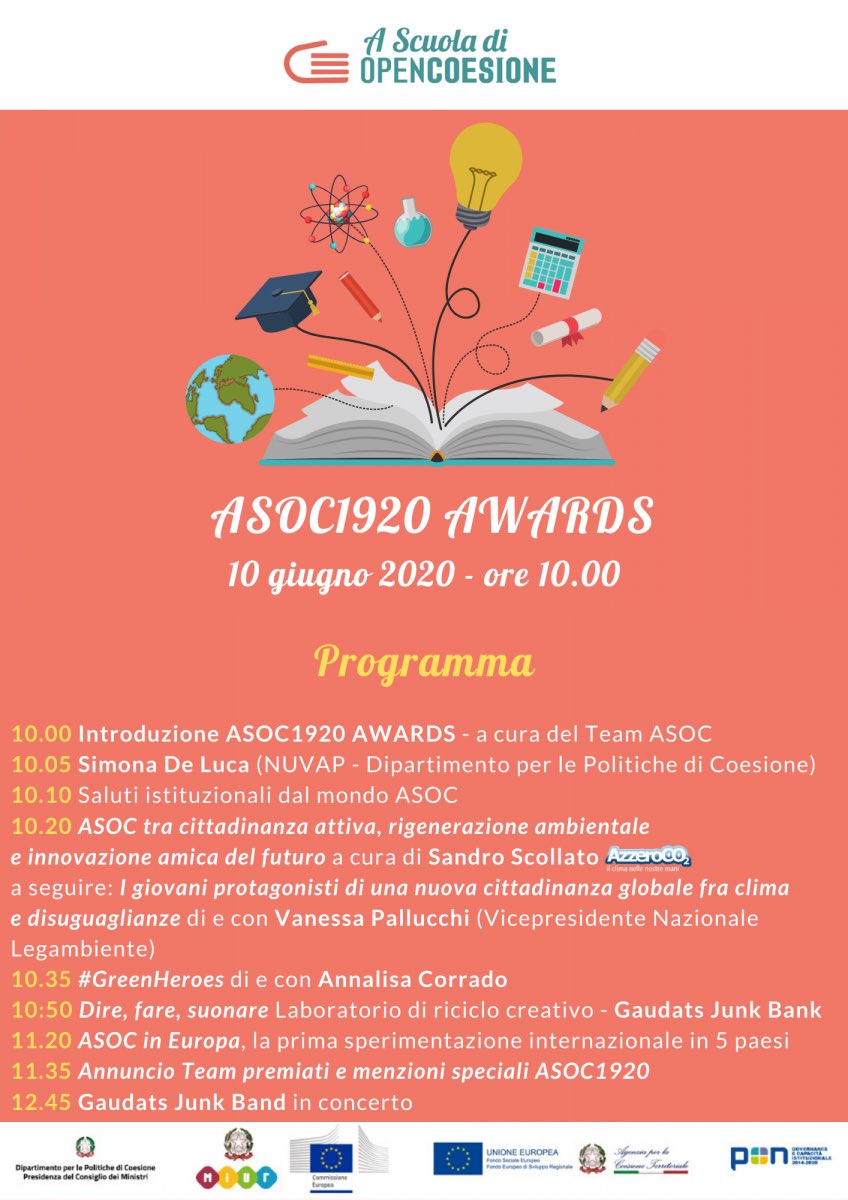 Mindthedrop4's tweet photo. #ASOCAWARDS @ascuoladioc @EuropeDirectCBa @WWFMolise @Monithon -1all'evento finale. In bocca al lupo a tutti i #team di #ASOC1920 https://t.co/gReFF8oO4q
