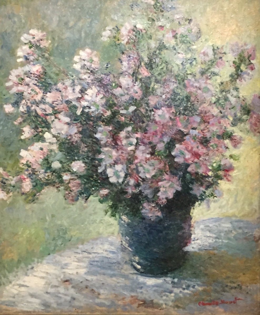 patriciacarles's tweet photo. @neblaruz @famartinez2001 @MuseeOrsay @charo_lu @ceconomou56 @ampomata @anne_camozzi @AnnaCountessK @anamontparnasse @martinis2018 @marialves53 @dianadep1 @ritamay1 @PasqualeTotaro @piero_agnello @maluisa_3 @cmont4560 @oli03o @Rebeka80721106 @djolavarrieta @CristianeGLima @agustin_gut @ad_mireia @margaquiros @marmelyr @BPerrionni #Monet Vase de fleurs Les qualités stylistiques de la peinture (exécution rapide, imprécision des formes) anticipent le goût du XXe siècle #collectionCourtauld https://t.co/SJABorTMQz https://t.co/jhVVtg1Z7T