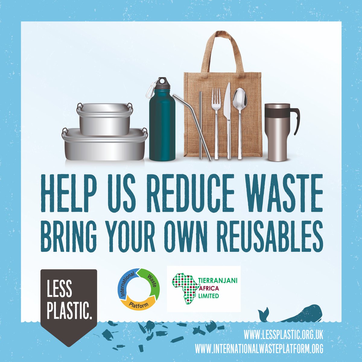 tierranjani's tweet photo. #SDG17 is key when we talk #Sustainability. As a network partner of the #InternationalWastePlatform, we have teamed up with @LessPlasticUK in launching a global campaign to reduce single use plastics + packaging in the hospitality & retail sector. Lets make our voices heard! https://t.co/JInqVfXyUY