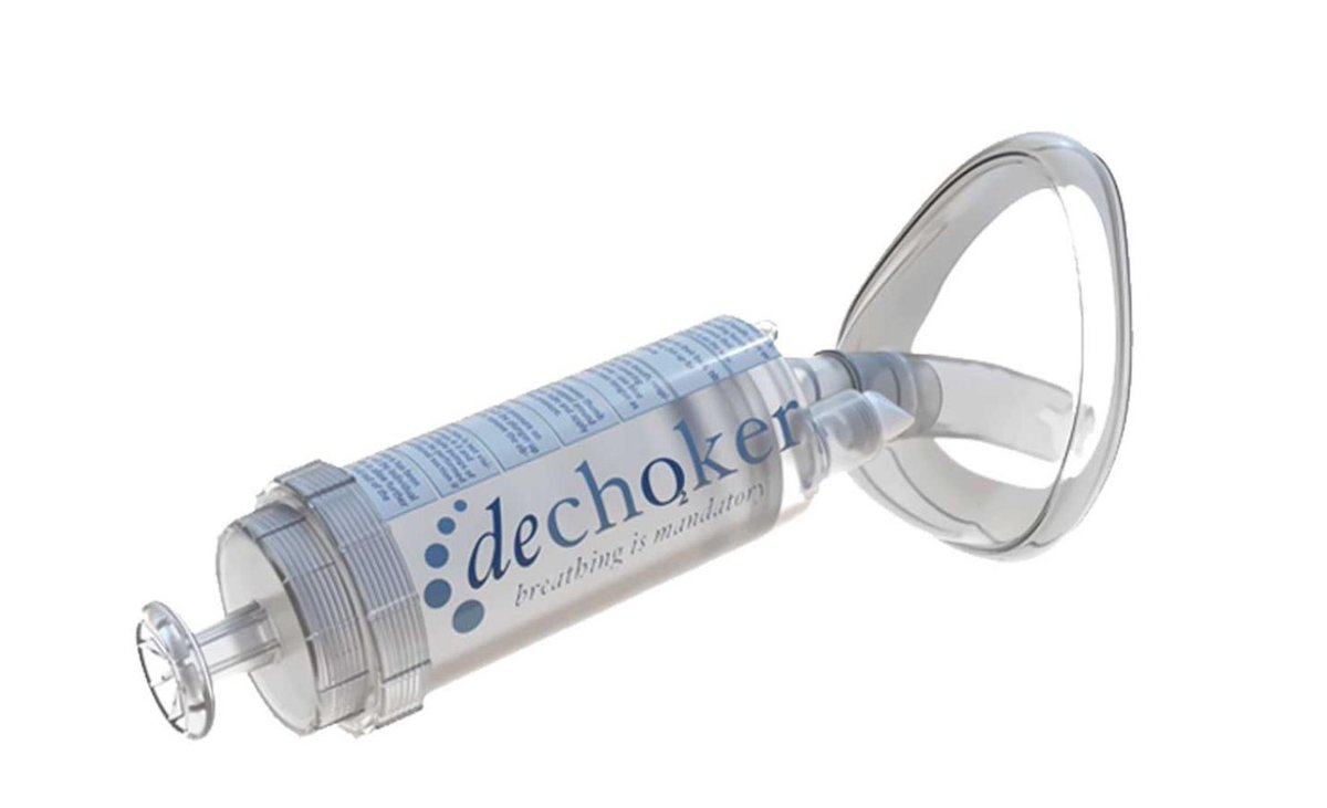 ¿Qué es el #dechoker💨? 
Se trata de un sistema que permite a cualquier persona hacer frente a una emergencia por atragantamiento en restaurantes, negocios, escuelas, casas… 
Además con poca formación cualquier persona puede utilizarlo en caso de ser necesario😌.