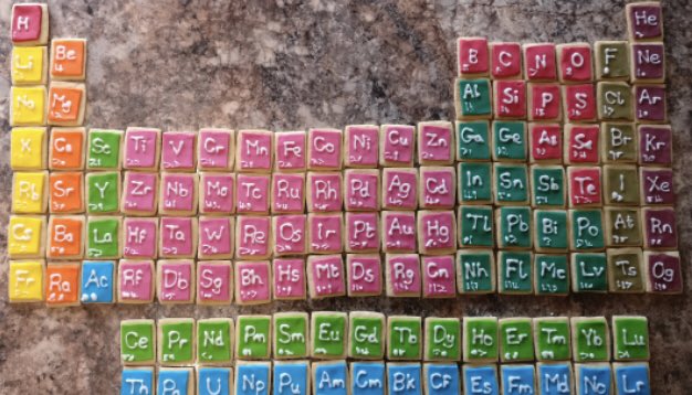 AHS_Year7's tweet photo. Absolutely amazed by Abigail Bowling’s science project- the periodic table in biscuits! So creative, well done! https://t.co/fBHYiHA9bf