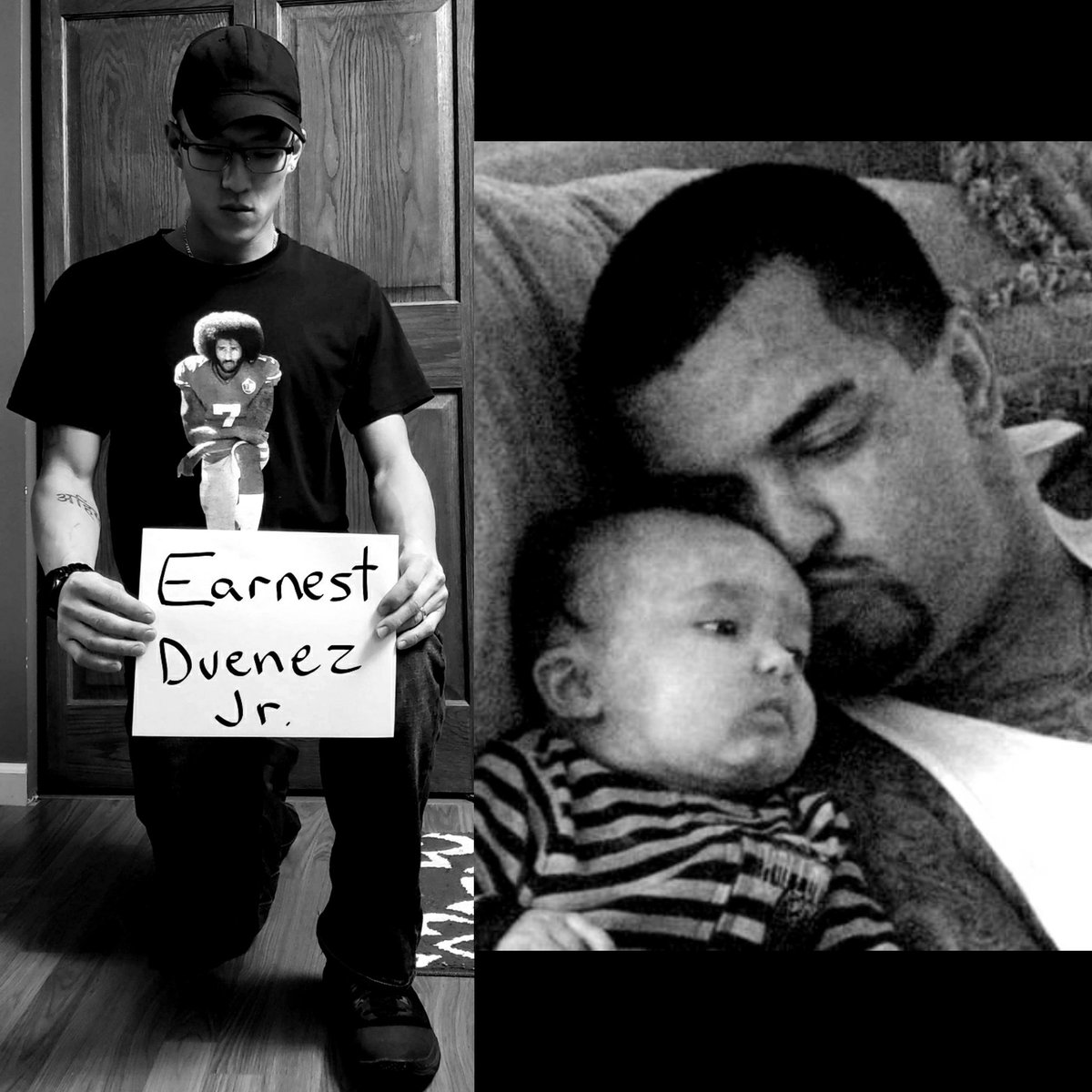 TheAntiCarnist's tweet photo. #EarnestDuenezJr was shot 11 times by #Mantecapoliceofficer #JohnMoody and #KilledBypolice 9 years ago today.
#NoJusticeNoPeace till they #StopKillingUs
#ImWithKap, #ImWithReid, I'm #TrueTo7, and I will ALWAYS #TakeAKnee.
https://t.co/DOUFLluDa1
https://t.co/UdyRe0XII1 https://t.co/ho4OFmv3oh