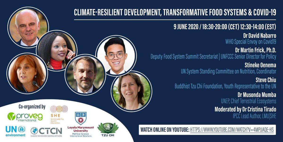tirado_cristina's tweet image. Join us #solutionspace for #Climate #Resilient Development #Transformation of #FoodSystems #COVID19 with @davidnabarro, @cmfrick, @MumbaMusondam @ProVeg_Int @unscn #TzuChi @shefoundation4 @4SD_info @UNEP @FoodDialogues @FoodSystems  @wanjirukr bit.ly/foodsystemsolu…🙏🏽👇🏽